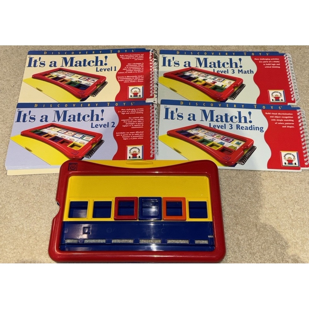 Discovery Toys It's A Match Tile Set Level 1 Level 2 & Level 3